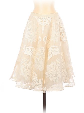 Baraschi Floral Ivory Formal Skirt Size 2 - 86% off | thredUP