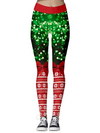 Lallc - Women's Xmas Yoga Pants Christmas Gym Sports Jogger Leggings Casual Trousers - Walmart.com - Walmart.com