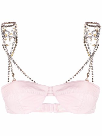 Shop Gcds Taffeta bling bralette with Express Delivery - FARFETCH