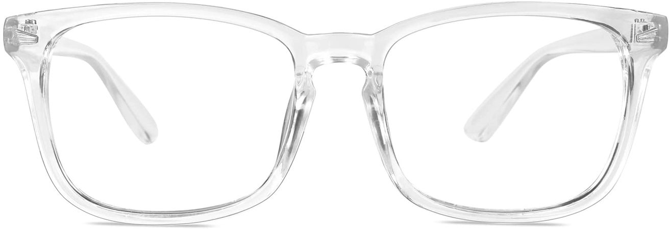 GQUEEN Fashion Glasses Non Prescription Fake Glasses for Women Men Clear Lens Square Transparent, 201582 at Amazon Women’s Clothing store