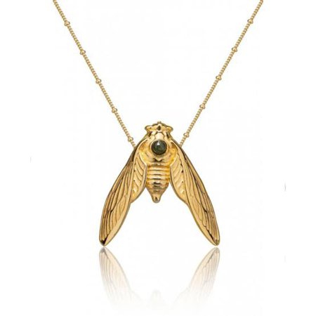 gold Cicada necklace