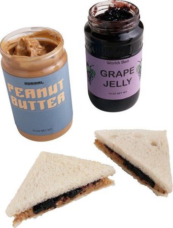 peanut butter and grape jelly