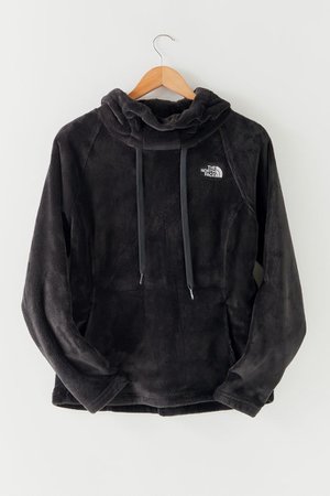 Vintage The North Face Black Fleece Hooded Jacket | Urban Outfitters