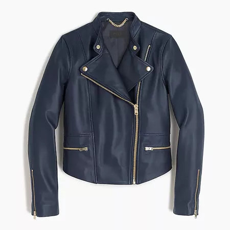 Collection leather motorcycle jacket - Women's Outerwear | J.Crew