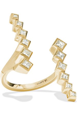 Melissa Kaye | Margo 18-karat gold diamond ring | NET-A-PORTER.COM