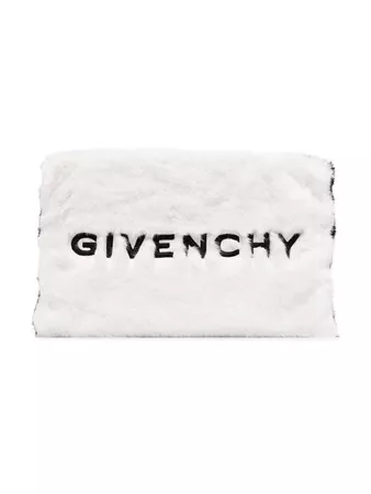 Givenchy large faux fur clutch