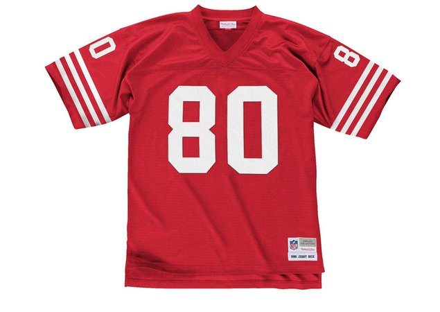 Jerry Rice Jersey | San Francisco 49ers Throwback Mitchell & Ness Red