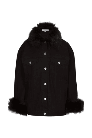 Faux Fur Denim Jacket – Emory Bee