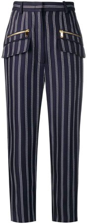 Pinstripe Jacquard Trousers