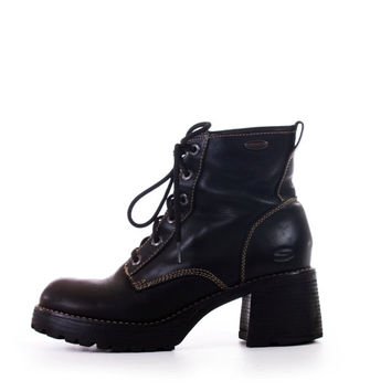 90s Vintage Platform Skechers Boots Black from KatrajinaCo