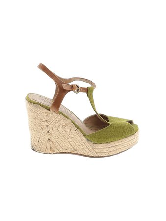 Coconuts olive chartreuse Wedges Size 6 - 46% off | thredUP