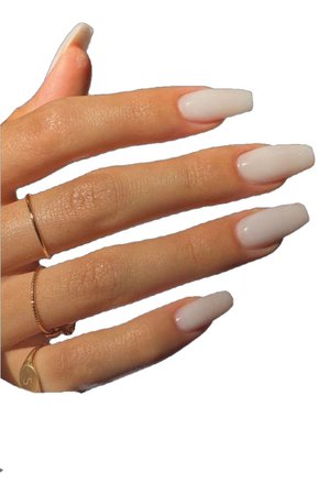 pearl white nails