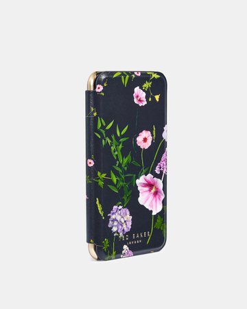 Hedgerow iPhone X case - Dark Blue | Gifts For Her | Ted Baker UK GBP27