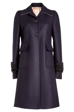 Embellished Wool Coat with Cashmere Gr. IT 40
