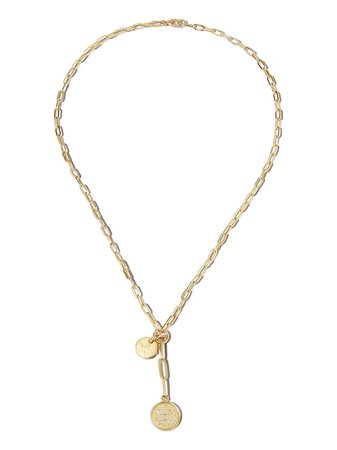 Shop Foundrae 18kt yellow gold True Love charm necklace with Express Delivery - FARFETCH
