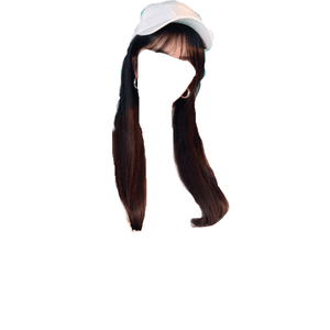 dark brown hair png hat black bangs