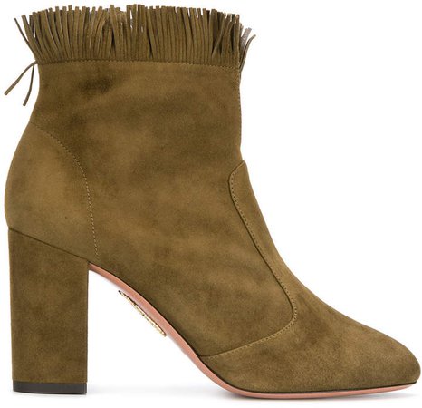 fringed ankle boots