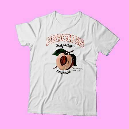 peaches tee shirt