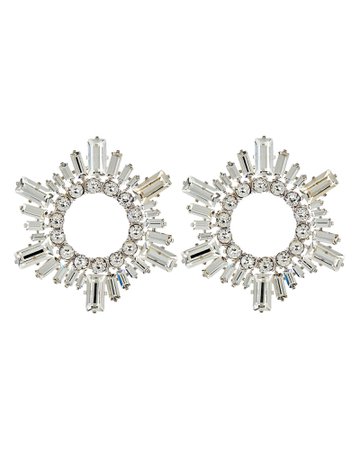 Amina Muaddi Begum Mini Crystal Earrings | INTERMIX®