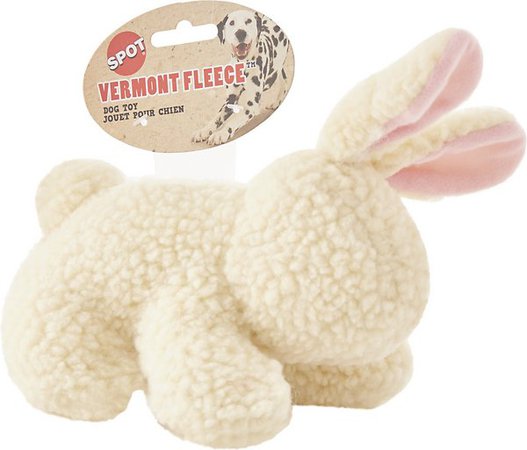 ETHICAL PET Fleece Rabbit Squeaky Tough Plush Dog Toy - Chewy.com