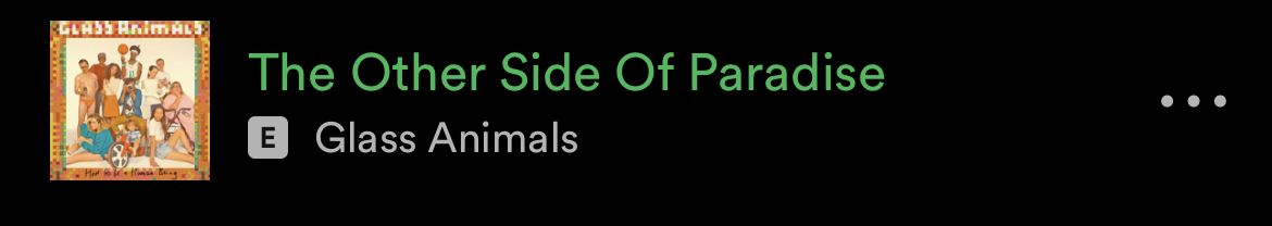 the other side of paradise - glass animals