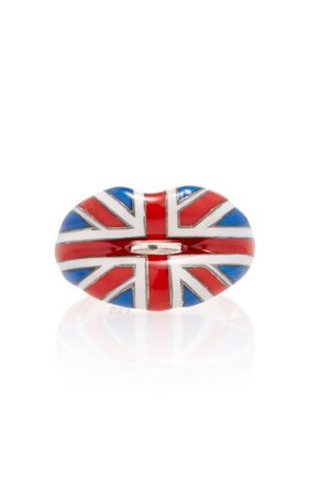 Union Jack Hotlips Ring by Hot Lips by Solange | Moda Operandi