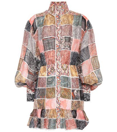 Ninety-Six linen and silk minidress
