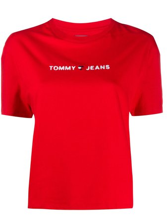 Tommy Jeans Cropped Logo T-shirt - Farfetch