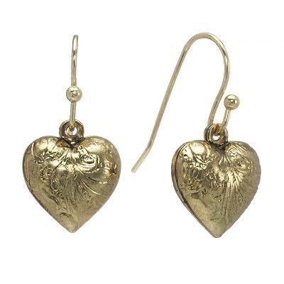 heart dangling earrings