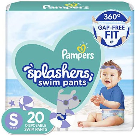 Amazon.com: Pampers Splashers Swim Diapers Size S 20 Count : Baby