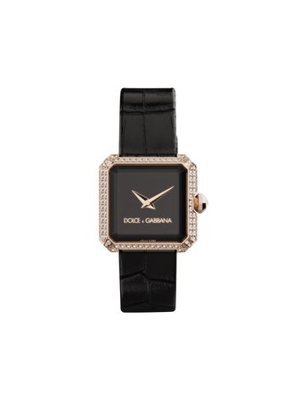 Shop Dolce & Gabbana diamond embellished 24mm watch with Express Delivery - FARFETCH
