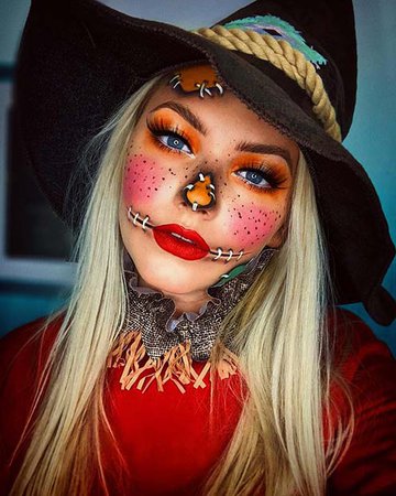 22+ Latest Scarecrow Halloween Makeup Ideas To Copy In 2019 - Styleuki