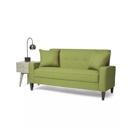 Shop Clay Alder Home Pope Street Apple Green Linen Sofa - On Sale - Free Shipping Today - Overstock.com - 20689360