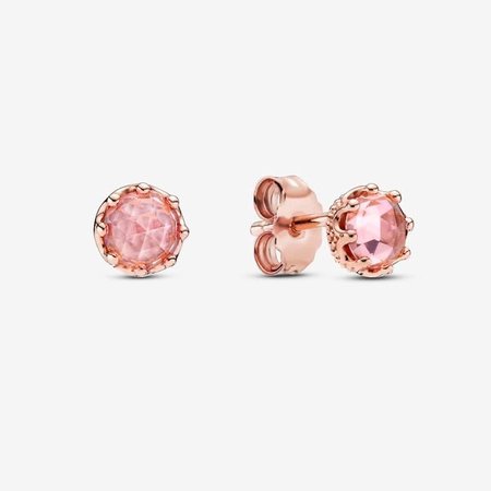 rose gold pink earrings