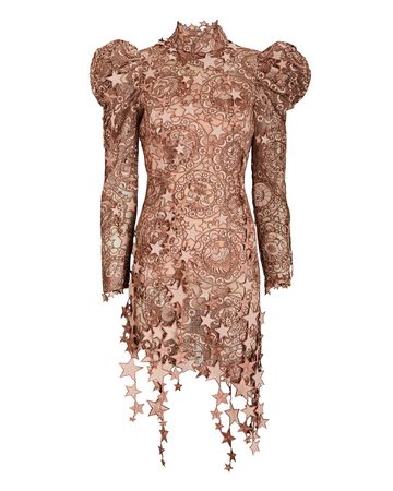Zimmermann Celestial Organza Mini Dress In Pink | INTERMIX®