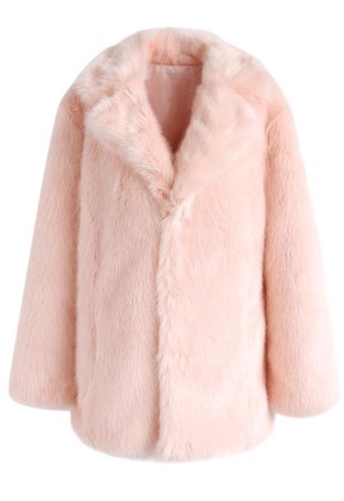 Pink Marshmallow Faux Fur Coat - TOPS - Retro, Indie and Unique Fashion