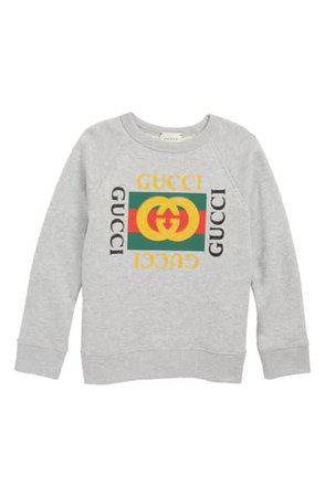 Gucci Logo Graphic Sweatshirt (Little Boys & Big Boys) | Nordstrom