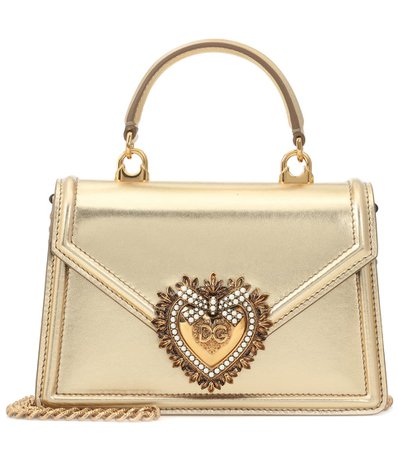 Small Devotion Leather Shoulder Bag - Dolce & Gabbana | mytheresa