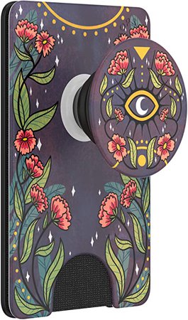 Amazon.com: PopSockets PopWallet+ with Integrated Swappable PopTop - Floral Bohemian