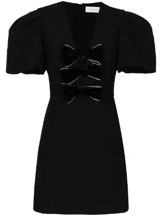 Rebecca Vallance Amara Bow Mini Dress - Farfetch