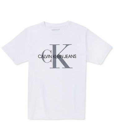 Calvin Klein Big Boys Old School Logo T-Shirt & Reviews - Shirts & Tees - Kids - Macy's