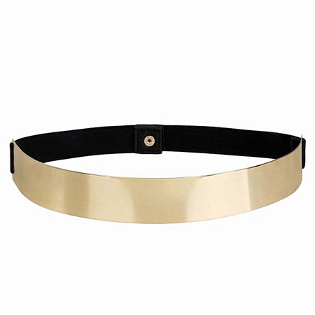 Gold Elastic Metal Waist Belt