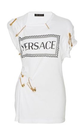 white versace shirt dress