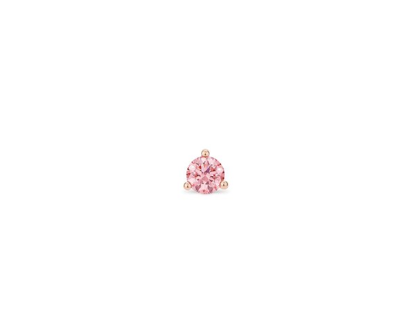 Mini Solitaire Stud in Pink | Lab Grown Diamonds – Lightbox Jewelry