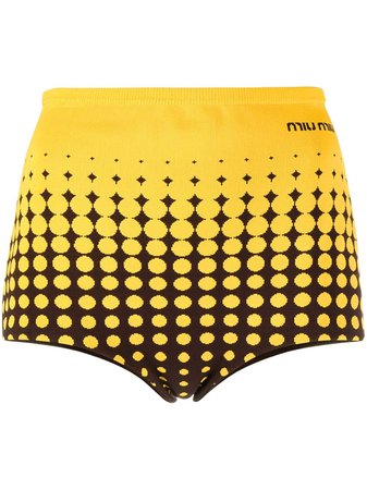 Miu Miu Knitted Mini Shorts - Farfetch