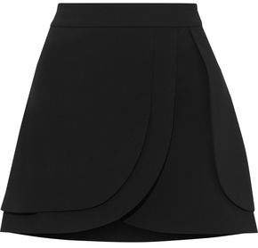 Nicolina Layered Crepe Mini Skirt