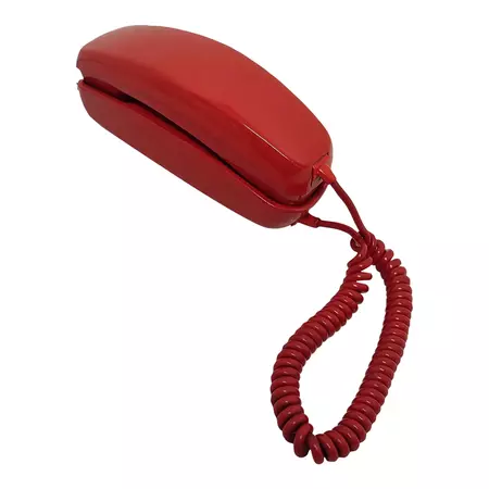 Red "Góndola" Telephone, Spain, 1980s | Chairish