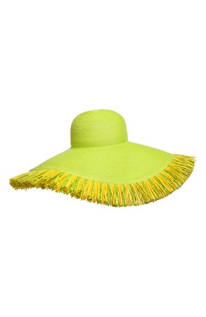 Eric Javits Fringed Squishee® Packable Floppy Hat | Nordstrom