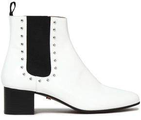Studded Patent-leather Ankle Boots