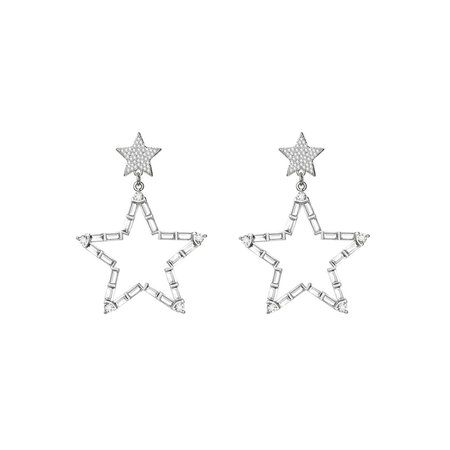 JESSICABUURMAN – BAHIN Diamante Star Earrings - Pair